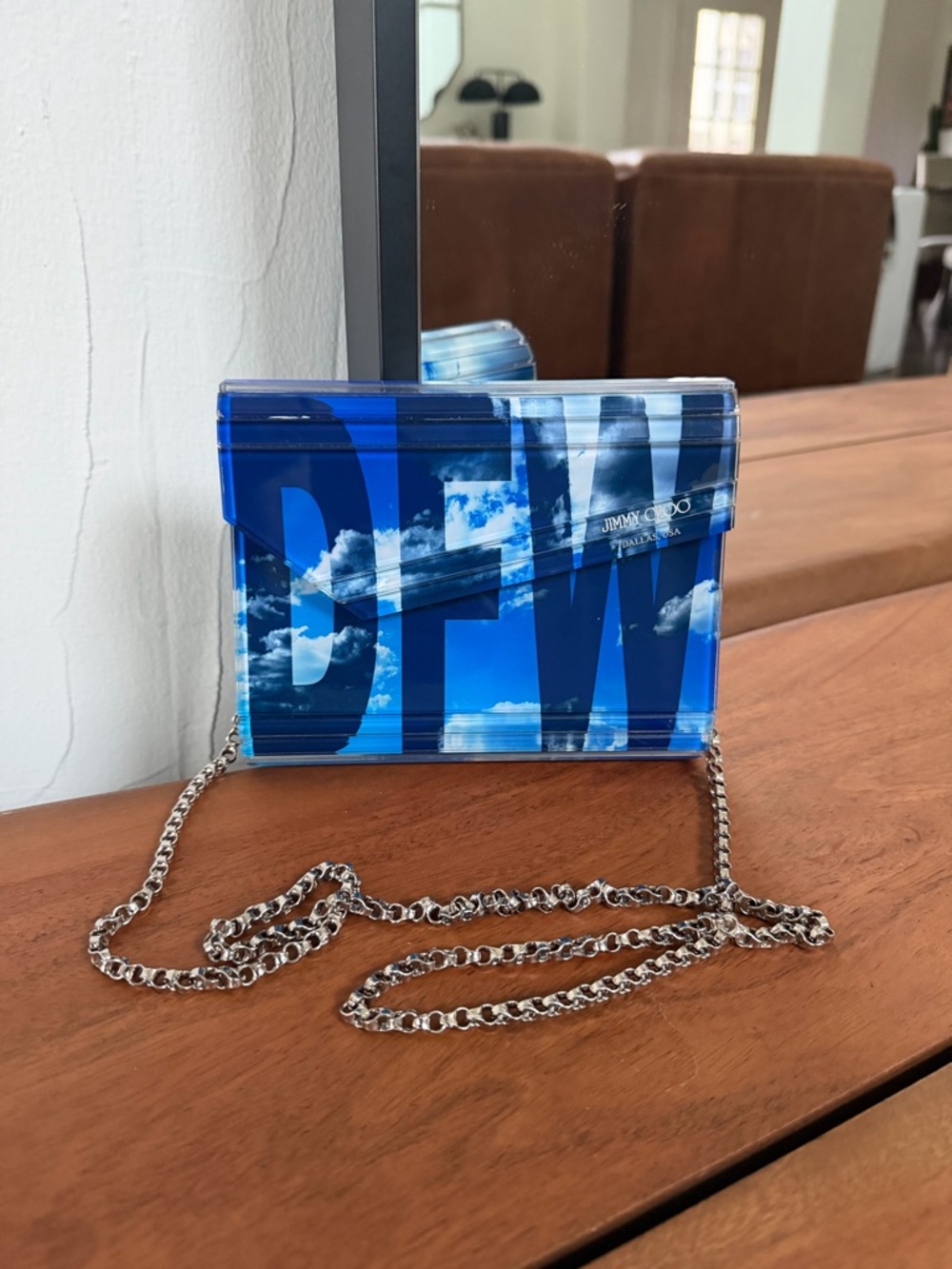 Rare Jimmy Choo Candy Clutch Dallas Limited Edition DFW